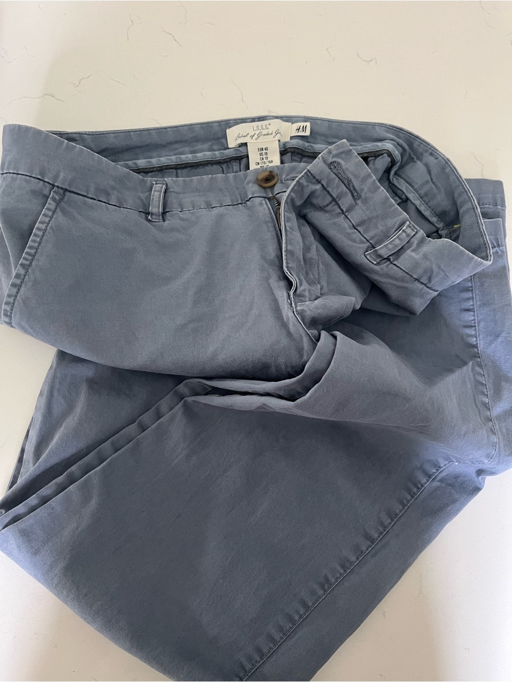 H&M Women’s Slate Blue Chino Pants